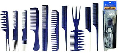 Aristocrat Professional Comb Set for Unisex 10 Pc Comb