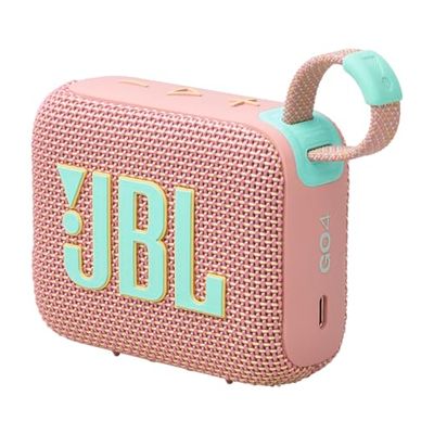 JBL GO 4 Speaker Bluetooth Portatile, Altoparlante Wireless con Design Compatto, Waterproof e Resistenza alla Polvere IP67, fino a 7 h di Autonomia, USB, Compatibile con App JBL Portable, Rosa