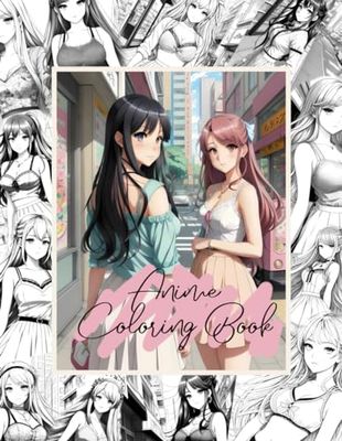 Anime Manga Coloring Pages: Step into the world of anime with Artistic Wisdom’s Cute Anime Girl in The City Coloring Pages!