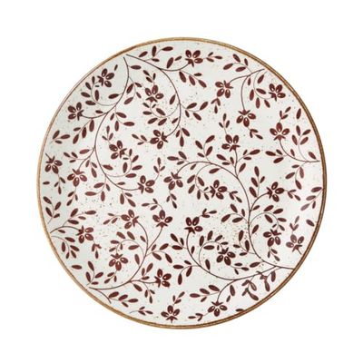 Steelite Impressions Flora Brown Coupe Plate 11inch / 28cm, Pack of 12