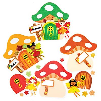 Baker Ross FE654 Décoration Enfant pour Portes motif Fée Automne - Lot de 4, Décorations de Fée pour Enfants, Activité Manuelle Automnale