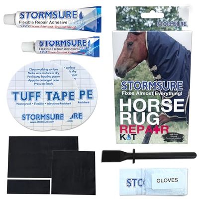 Stormsure Horse Rug Repair Kit - Key for Equestrian Gear Maintenance: Patch Holes, Repair Rips and Extend Rug Life