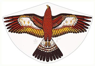 Paul Günther 1180 - Cerf-volant pour enfants avec motif d'aigle doré, cerf-volant à une corde pour enfants à partir de 4 ans, taille env. 92 x 62 cm