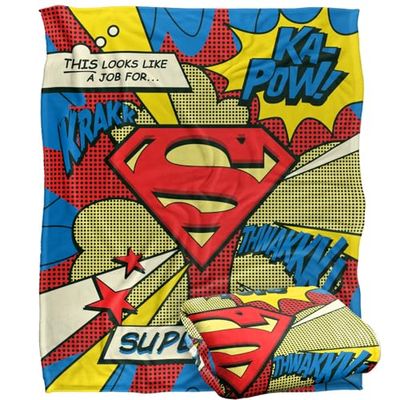 LOGOVISION Superman - Manta Suave de Tacto Sedoso (152 x 127 cm)