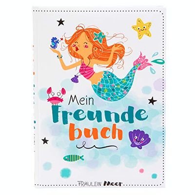 goldbuch 43582 vriendenboek Fräulein Zee DIN A5, vriendschapsboek om in te vullen, herinneringsboek aan vrienden, notitieboek met 88 geïllustreerde pagina's, omslag met kunstdruk, ca. 15 x 21 x 1,5 cm