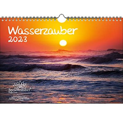 Wasserzauber - Calendario para 2023 (tamaño DIN A4), diseño de cascada