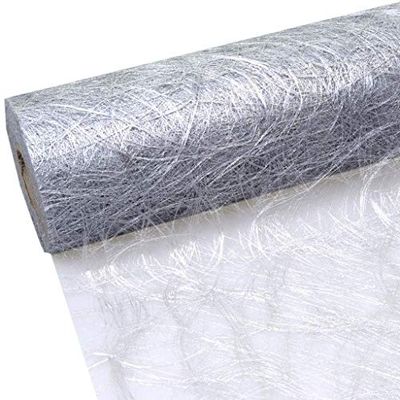 Deko AS GmbH sizoweb Mesa faixa prateada 30 cm, rolo de 25 m 64 003 de R