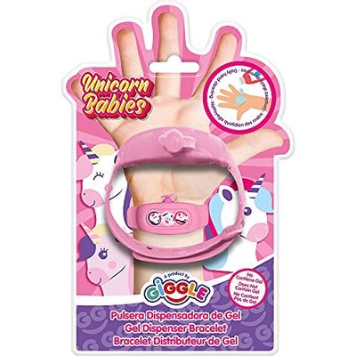 KIDS EUROSWAN Braccialetto per bambini con dispenser per gel disinfettante mani"Unicorno"