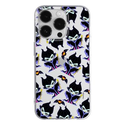 ERT GROUP mobile phone case for Apple Iphone 14 PRO original and officially Licensed Disney pattern Maleficent 004 optimally adapted to the shape of the mobile phone, partially transparent