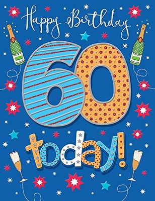 Milestone - Tarjeta de cumpleaños para edades de 60 m, 8 x 6 pulgadas, Regal Publishing