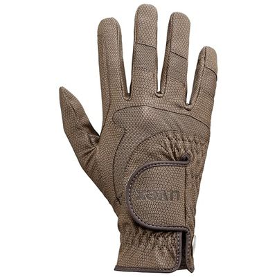uvex I-performance 2, luva de equitação flexível unissexo, resistente ao desgaste, ventilação ideal, castanho, 6,5