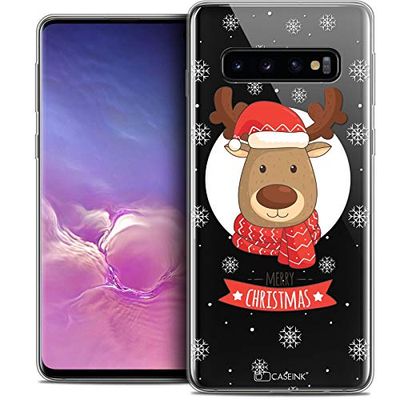 Beschermhoes voor Samsung Galaxy S10, ultradun Kerstmis 2017, hert sjaal