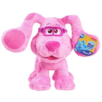 Blue's Clues & You - Magenta Peluche morbido e soffice tutto da coccolare, 20 cm, rivivi le puntate della serie tv, per bambini a partire dai 3 anni, Giochi Preziosi, BLU00100