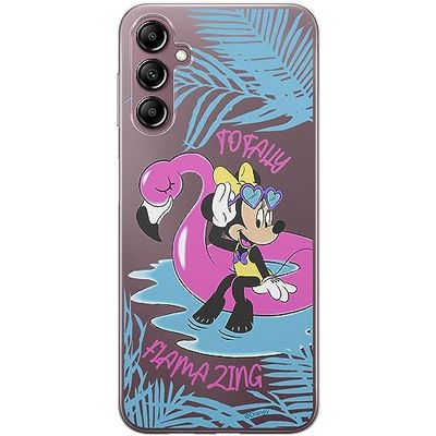 ERT GROUP custodia per cellulare per Samsung A14 4G/5G originale e con licenza ufficiale Disney, modello Minnie 025 adattato in modo ottimale alla forma dello smartphone, parzialmente trasparente