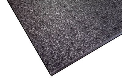 SuperMats Heavy Duty Equipment Mat 20GS Made in U.S.A. voor indoor cycli Oefening rechtopstaande fietsen en steppers (2 voet x 3 voet 10 in) (24 inch x 46 inch) (60,96 cm x 116,84 cm), zwart