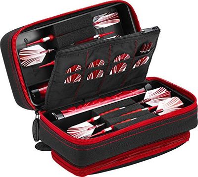 Casemaster by GLD Products Plazma Pro Dart Case Zwart met Ruby Rits en Telefoon Pocket