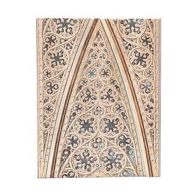 Vault of The Milan Cathedral (Duomo di Milano) Ultra 12-Month Vertical Hardback Dayplanner 2025 (Wrap Closure)