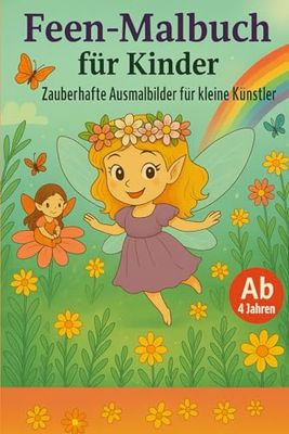 Mein großes Feen-Malbuch – Frühling: 20 liebevoll illustrierte Ausmalbilder mit Feen, Blumen und Natur – für Kinder ab 4 Jahren
