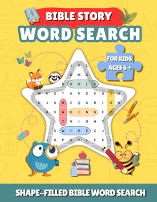 Shape Bible Word Search For Kids Ages 6+: Learn & Love God’s Word with Fun | Shaped Word Search Puzzles | Kids Word Searches | Word Search For Children