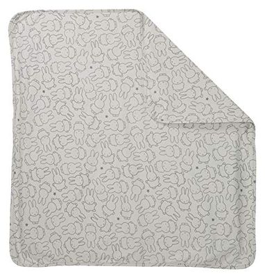 roba Couverture Bébé Ultra-Douce miffy® 80 x 80 cm - Face Polaire Moelleuse + Face 100% Coton - Motif Lapin - Unisexe