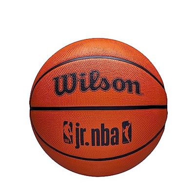 Wilson Pallone da Basket, Jr. NBA DRV Plus, Utilizzo Indoor e Outdoor, Taglia: 6, Marrone