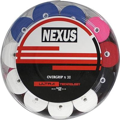 Nexus 30 OVERGRIPS Perforerad Mix Grip Burk, Vuxen, Unisex, Flerfärgad (Flerfärgad), En storlek