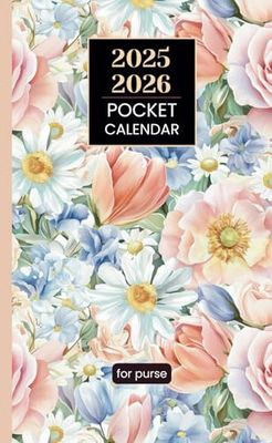 Pocket Calendar 2025-2026 for Purse Women: Small Size Monthly Planner , 2 Year Pocket Planner January 2025 - December 2026