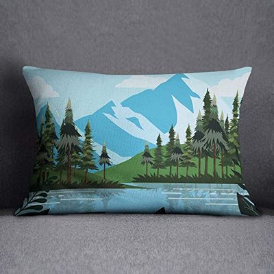 Questo Casa Housse de Coussin décorative pour canapé, café, 35 x 50 cm - Conçu et fabriqué dans la Türkiye