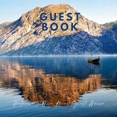 Welcome to Our River Guest House: Visitor Guest Book / Sign In Log Book For Vacation Rentals, Airbnb, VRBO, Bed & Breakfast, Beach House, Guest House, ... & Hotels with Beach House Coastal Ocean Theme