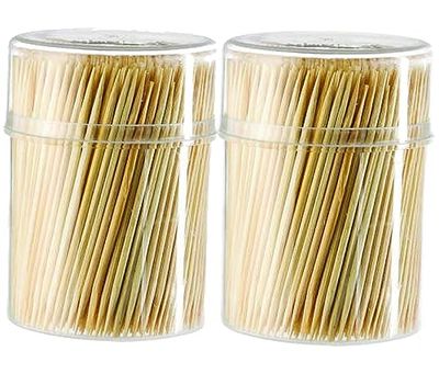 PARENCE.- 1000 Trattamento dentale in legno/set di 2 scatole da 500 pezzi- Uso quotidiano, igiene dentale, consigli per l'aperitivo- 1000 pezzi