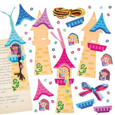 Baker Ross FN186 Rapunzel Boekenlegger Kits - Set van 6, Wereld Boeken Dag Kits, Boekenlegger Maken voor Kinderen