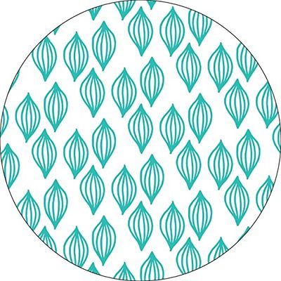 Bonateks, Ronde digitaal bedrukte muismat, antislip onderkant, voor kantoor en thuis, diameter: 22 cm