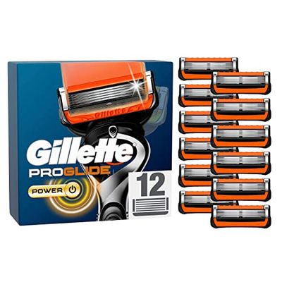 Gillette Proglide Power Navulmesjes Voor Mannen, Verpakking Met 12 Navulmesjes, Voor Een Comfortabele Scheerbeurt