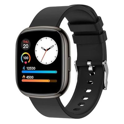 Smartwatch Cool Nordic siliconen zwart (gezondheid, sport, slaap, camera)