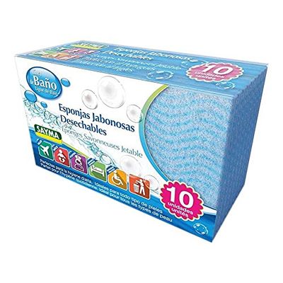 Sayma Disposable Body Sponge (Pack of 10)