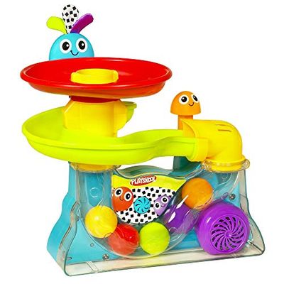 Playskool Giocattolo musicale Explore 'N' Grow Busy Ball Popper; offre a neonati e bambini l'opportunità di esercitare le abilità motorie, esclusiva Amazon, multicolore