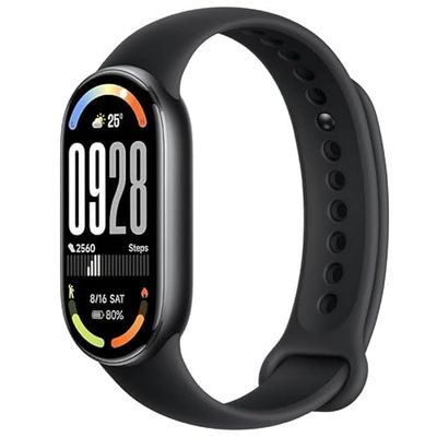 Xiaomi Smart Band 10 svart | smart armband med AMOLED-skärm 1,72 tum HD | Sportsmartwatch med 150 lägen, sömnkontroll och hjärtfrekvens | vattentät och lång batteritid