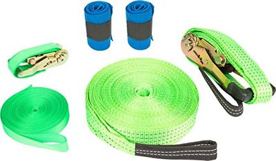 small foot Company 10476 kleuterschool Slackline set inclusief boombescherming en veiligheidslijn, tot 80 kg speelgoed