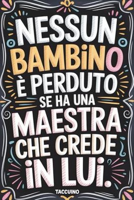 Taccuino maestra: regali personalizzati , 100 Pagine A5 per insegnanti scuola elementare , pensiero speciale fine anno scolastico