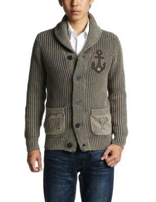 G-STAR gebreide jas heren Champ Shawl cardigan Knit l/s - 86260, grijs (Bullit 924), L