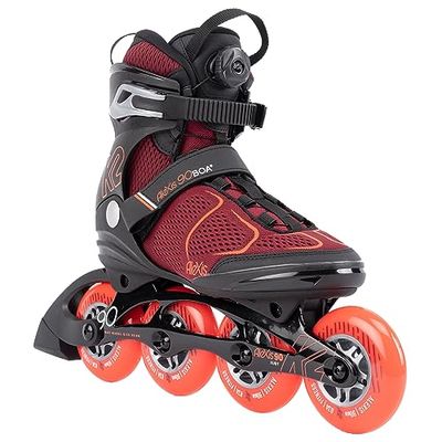 K2 Skates dam Inline Skates ALEXIS 90 BOA, vinröd – orange, 30G0817.1.1.080