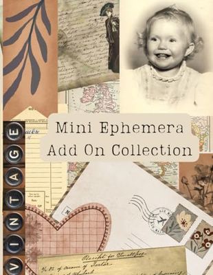 Mini Ephemera Add On Collection: A variety of vintage themed snippets for junk journals and scrapbooks