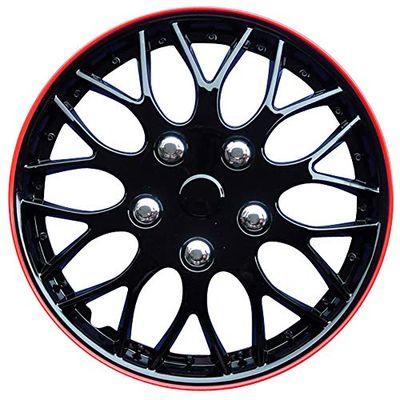 AUTO-STYLE AutoStyle KT970-IB Plus R Set Missouri Ice preto/vermelho Rim Calções (4 unidades)