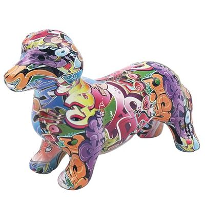 Lesser & Pavey, Money Box Dachshund Graffiti, One Size