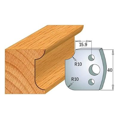 CMT ORANGE TOOLS 691.175 - PAR DE CONTRACUCHILLAS 40x4mm