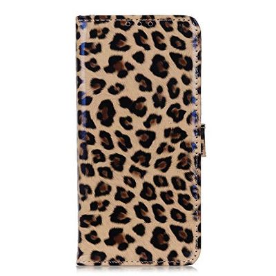 Funda Xiaomi Redmi Note 8 Pro,Cartera estilo flip de piel sintética Funda con seguro Cierre de cierre magnético y función de soporte,Adecuado para Xiaomi Redmi Note 8 Pro(Patrón de leopardo)