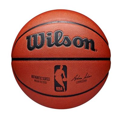 Wilson Pallone da Basket NBA AUTHENTIC INDOOR OUTDOOR BSKT SZ7, Utilizzo Indoor/Outdoor, Pelle Composita, Misura 7, Marrone