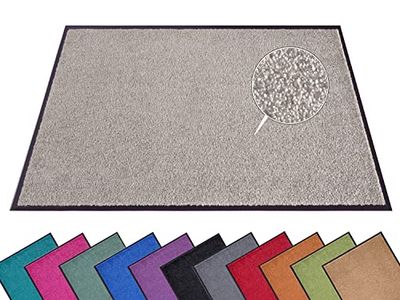Hanse Home Felpudo (S-XXL), 40 x 60 cm, 12 Colores, para Exteriores, Lavable, Resistente a la Intemperie, Antideslizante, para Entrada y Exterior, Color Gris Pardo