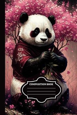 Composition Notebook College Ruled : Cherry Blossom Panda: Cherry Blossom Panda