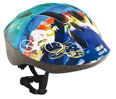 NFUN Infusion Kinderhelm voor kinderen, uniseks, blauw/groen/roze/giallo